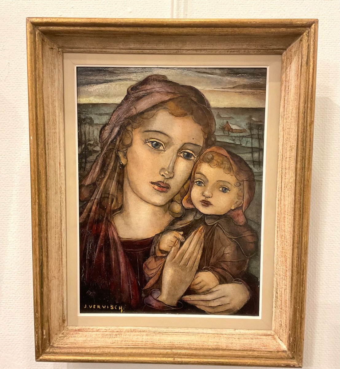 Jean Vervisch (1896-1977) « mère Et Enfant »